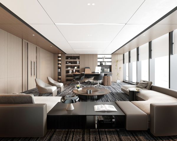 现代办公室3d模型下载