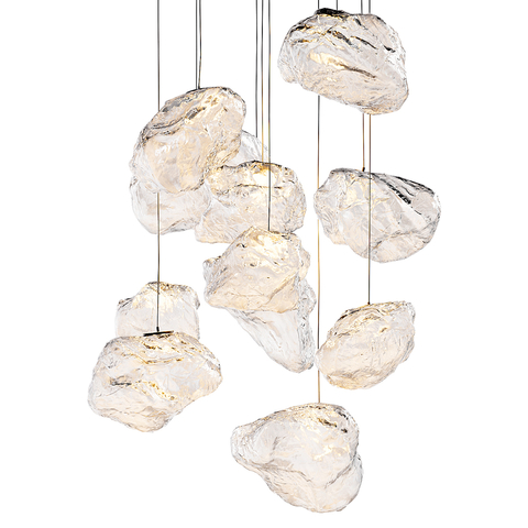 现代轻奢宝石吊灯3d模型下载