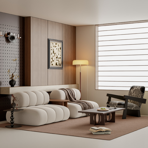 中古风客厅3d模型下载