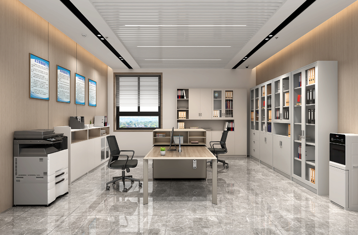 办公室财务室文件柜打印机3d模型下载