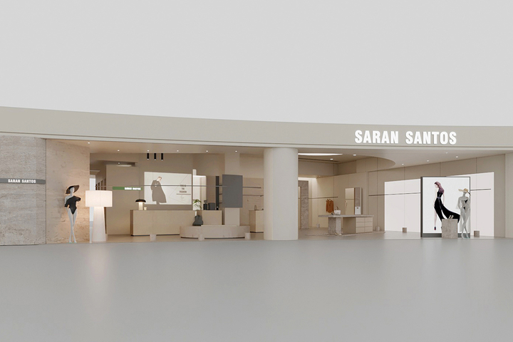 极简女装店3d模型下载