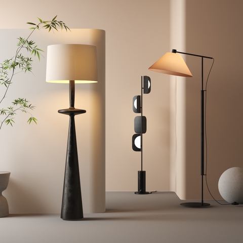 现代落地灯3d模型下载