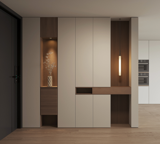 现代入户鞋柜3d模型下载