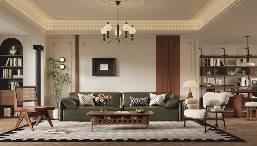 法式中古客厅3d模型下载