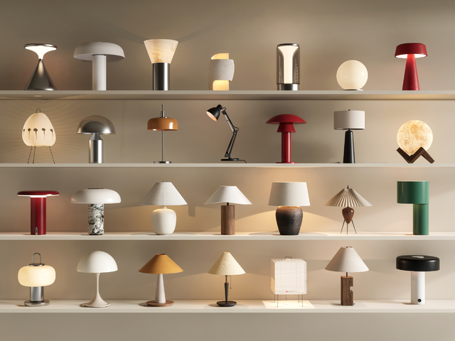 现代台灯 艺术台灯 床头台灯 书桌台灯 月球灯 阅读灯3d模型下