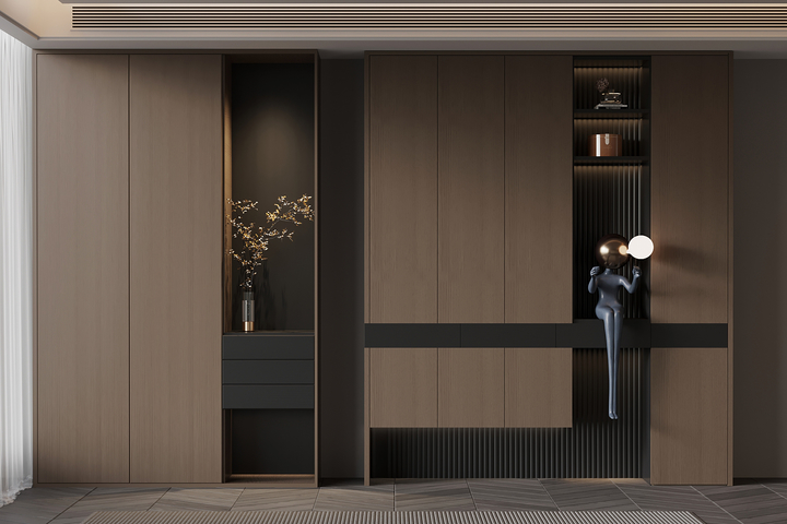 鞋柜 意式极简玄关鞋柜3d模型下载