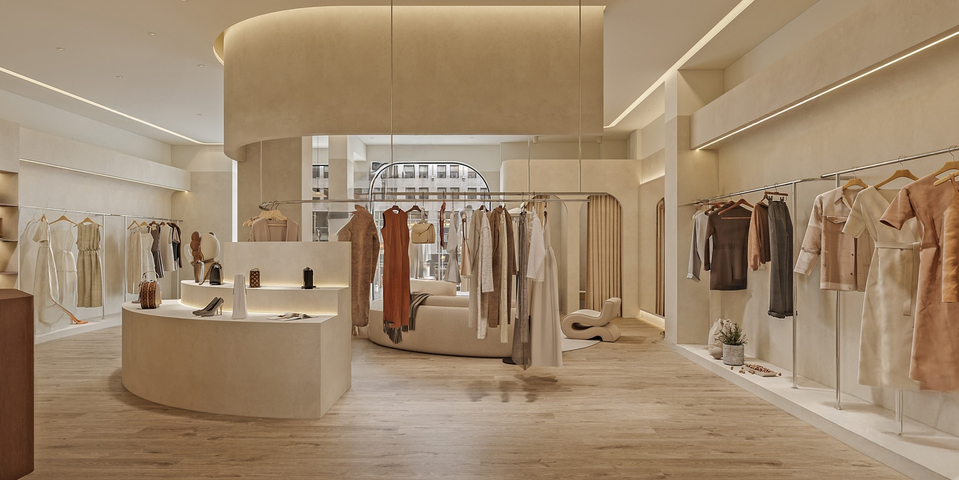 侘寂风服装店su模型下载