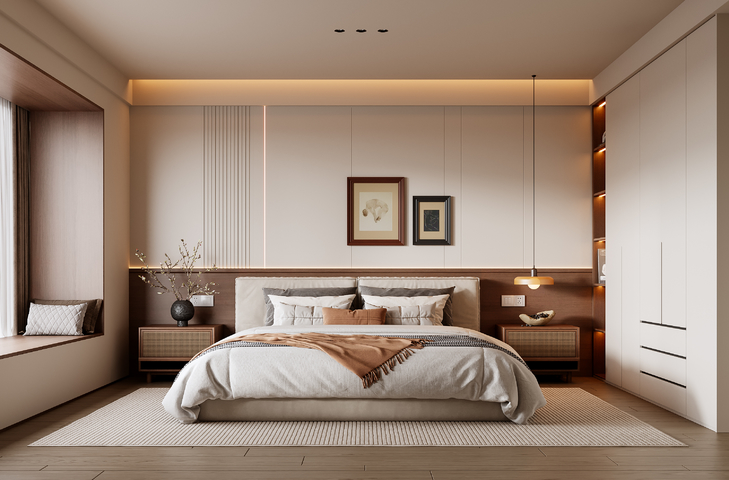 中古风卧室3d模型下载