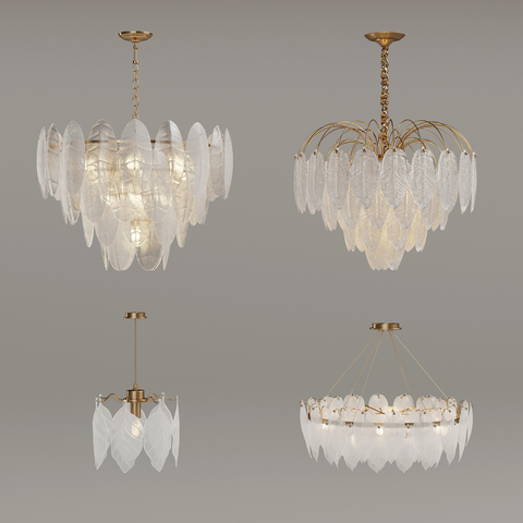 吊灯 法式吊灯3d模型下载