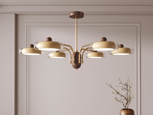 中古风吊灯3d模型下载