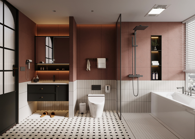 07卫生间 法式卫生间 浴室柜3d模型下载