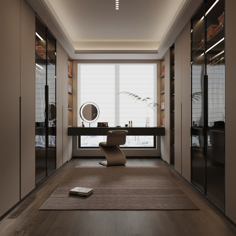 现代衣帽间3d模型下载