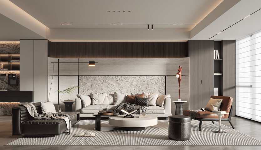 客厅3d模型下载