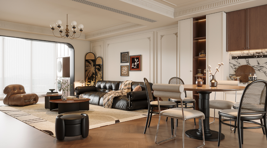 法式中古客餐厅3d模型下载