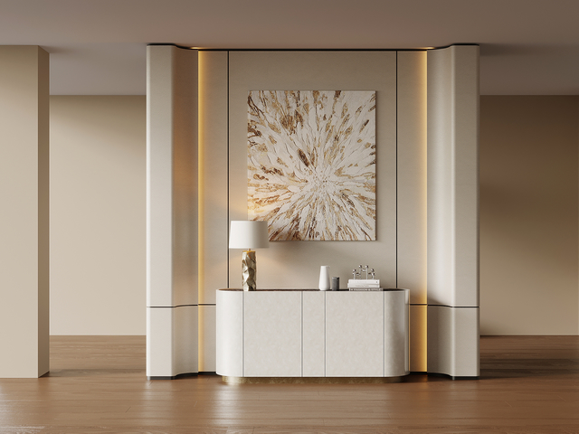 现代简约玄关 玄关隔断 玄关柜3d模型下载