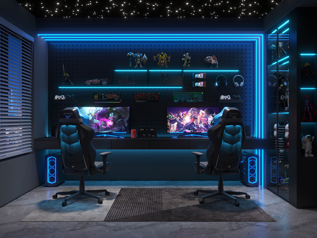 现代电竞房3d模型下载