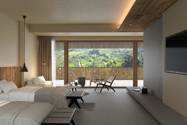 徐晶磊 慢珊瑚设计 民宿双人房