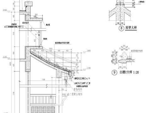  仿古住宅-节点图CAD施工图 