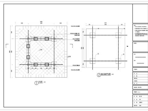  四角亭cad大样图 
