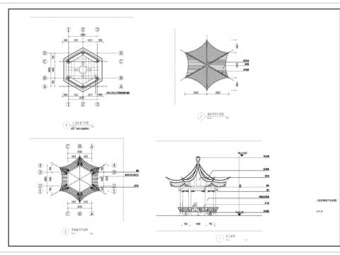  鄉(xiāng)村振興景觀cad施工圖 