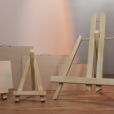  儿童画架 画板su模型 