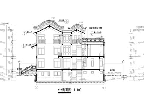  仿古住宅-节点图CAD施工图 