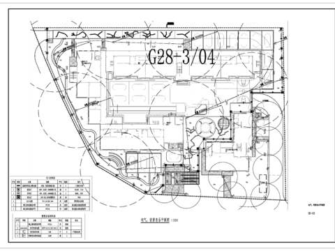  幼儿园水电cad施工图 