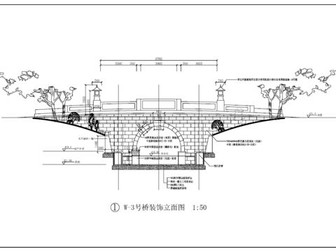  石橋cad立面圖 