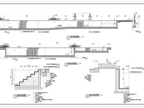  游泳池详图cad大样图 