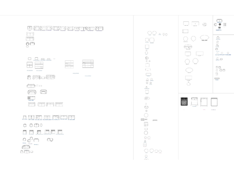  法国Ligne Roset写意空间cad图库 