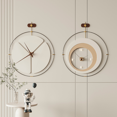  现代墙饰 挂钟su模型 