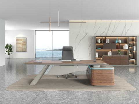  办公桌 班台桌 老板桌 经理桌3d模型 