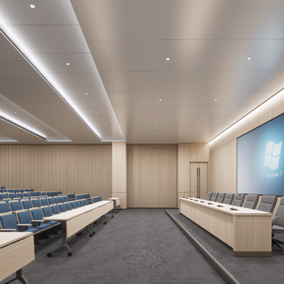  现代会议室报告厅su模型 