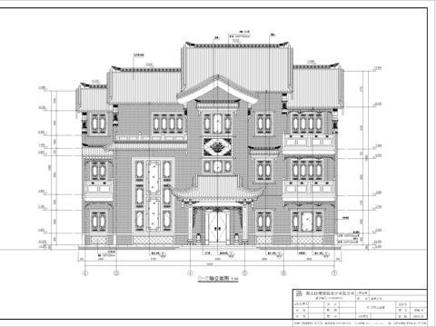  中式別墅 獨棟別墅 自建房 農(nóng)村別墅 徽派建筑cad施工圖 
