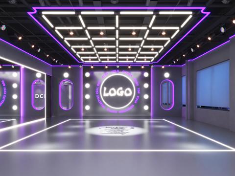  街舞培训 街舞教室 舞房3d模型 