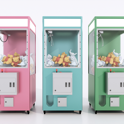现代抓娃娃机 电玩设备su模型