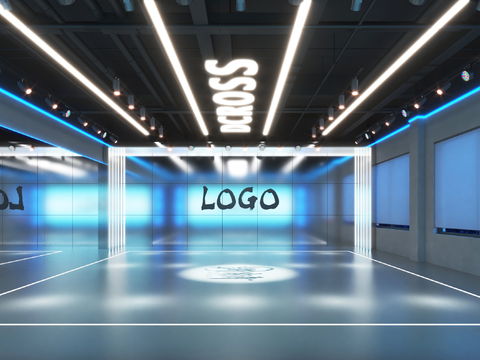  舞蹈培训 街舞教室 舞蹈练习房3d模型 