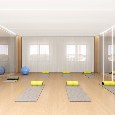  现代瑜伽室su模型 