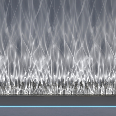  洗墙灯 水波纹灯 装饰灯su模型 