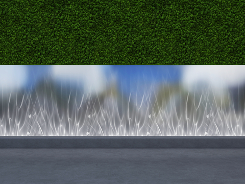  现代水波纹灯 洗墙灯su模型 