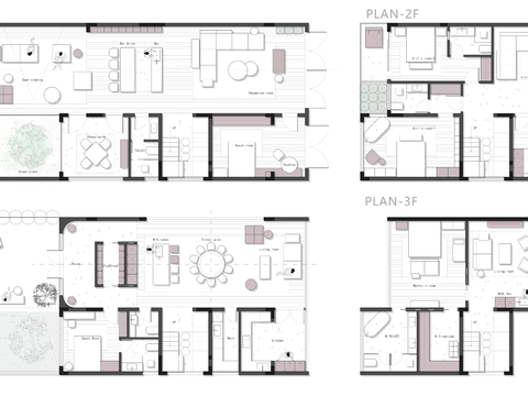  iGo 600㎡自建房项目平面优化案例源文件cad施工图 