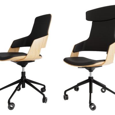 办公椅 电脑椅 职员椅 班前椅su模型