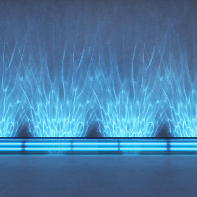  现代水波纹灯su模型 