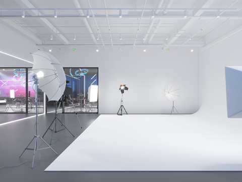  摄影棚 影楼3d模型 