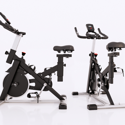 动感单车 健身器材 脚踏机su模型