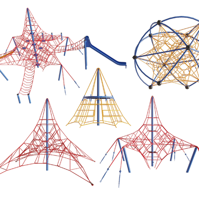 儿童攀爬网 爬爬网su模型