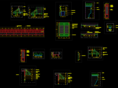  徽派建筑cad大样图 
