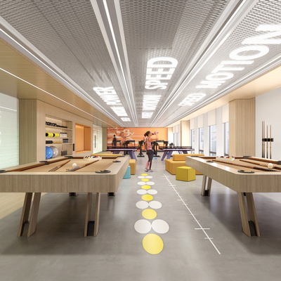  现代健身房su模型 