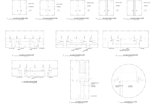  防火卷帘cad大样图 