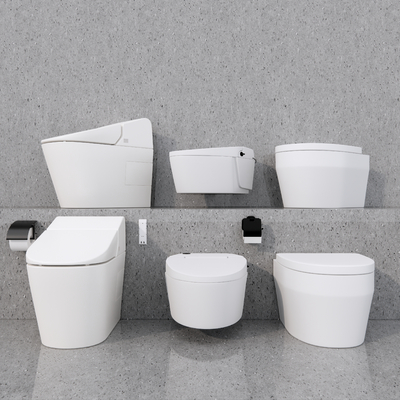  现代马桶su模型 